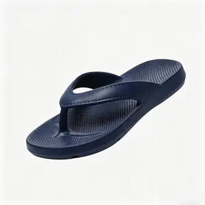 Lightweight Navy Blue Flip Flops All-Day Comfort Non-slip Slippers Durable Waterproof Sandals for Summer Outdoor Activities