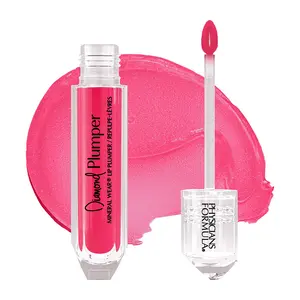 Mineral Wear Diamond Lip Plumper Gloss: Dermatologist Tested Pink Radiant Cut for Fuller, Plump Lips