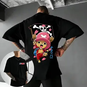 Unisex pure cotton T-shirt ONE PIECE Tony Tony Chopper 2026 summer Anime print Large size Loose Short sleeve