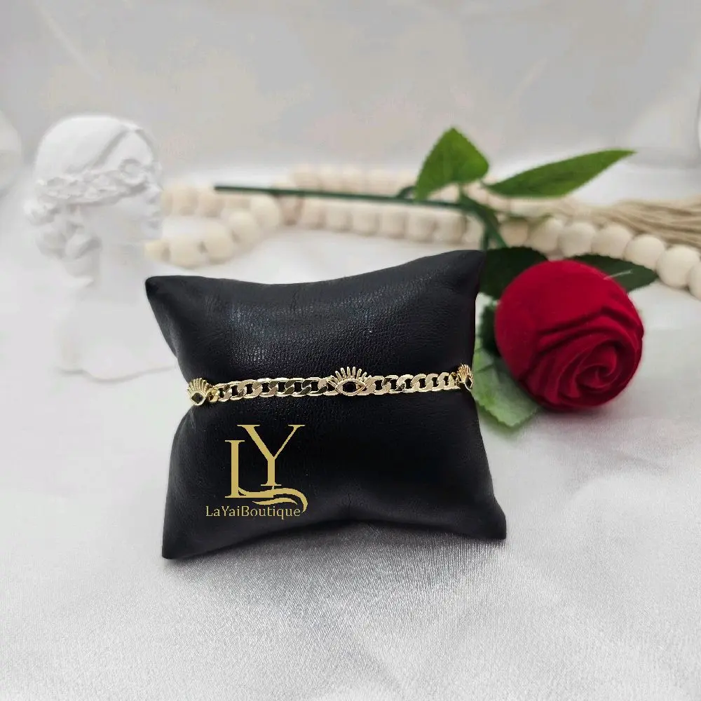 LaYaiBoutique #2080 High quality 14k gold plated eye bracelet LaYaiBoutique #2080 High quality 14k gold plated eye bracelet