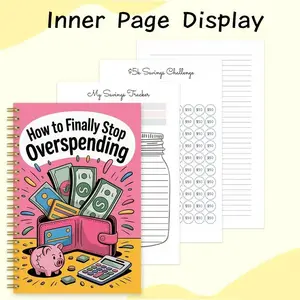Stop Overspending with A5 Spiral Planner, 90-Page Budget & Expense Tracker, Essential Financial Management Tool, Perfect for Personal Finance Organization