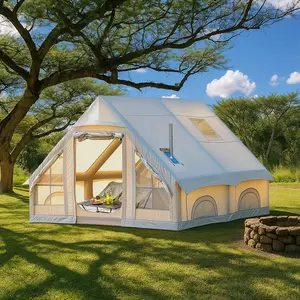 SENLEETO 12㎡ Inflatable Family Tent – 8–10 Person Waterproof Oxford Shelter, Quick Setup Outdoor Air Tent