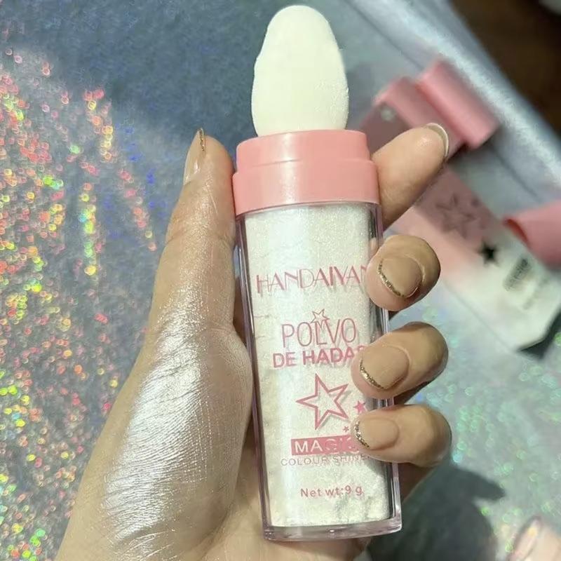Highlighter Powder, Long Lasting Shimmering Highlighter Powder, Natural Brightening Highlighter Powder, High-gloss Makeup Powder, Glitter Bar