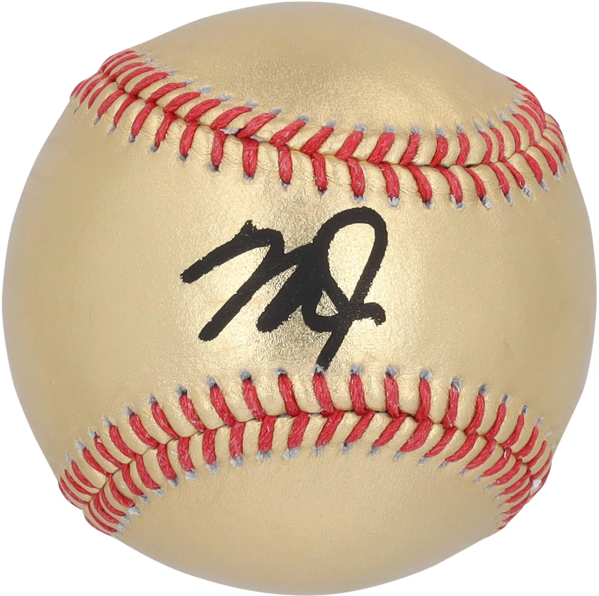 Mike Trout Los Angeles Angels Autographed Gold Baseball - Fanatics Authentic Certified