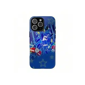 PeRetro Colorful Metal The Hedgehog Phone Case For IPhone 17 ProMax, S24 Ultra And  16, 15, 14, 13, 12, 11 Pro Max, X, XR, XS Max, 8, And 7 Plus,Screen Protector,FidgetsSuitable For IPhone 17 Air