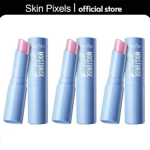 Hyaluronic Acid Lip Balm Tubes (3 Pcs) - Korean Beauty Hydrating Glossy Treatment with Brightening Essence, Korean Cream Shine, Hydration, Soft Shiny Lips for Daily Use