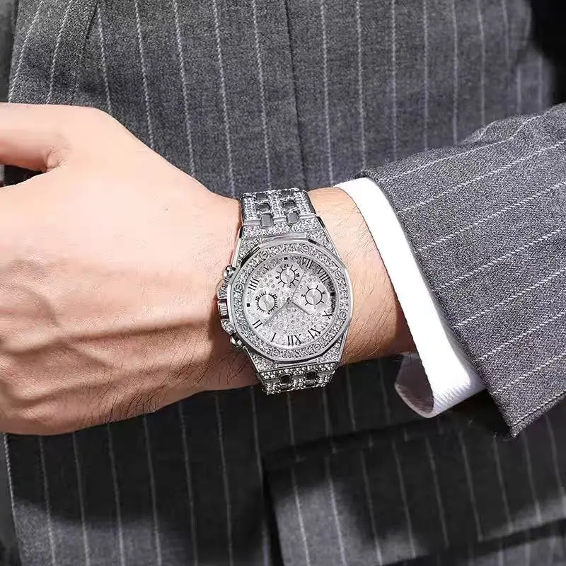 Stylish Unisex Swiss Movement Waterproof Mechanical Watch with Elegant Design for Men