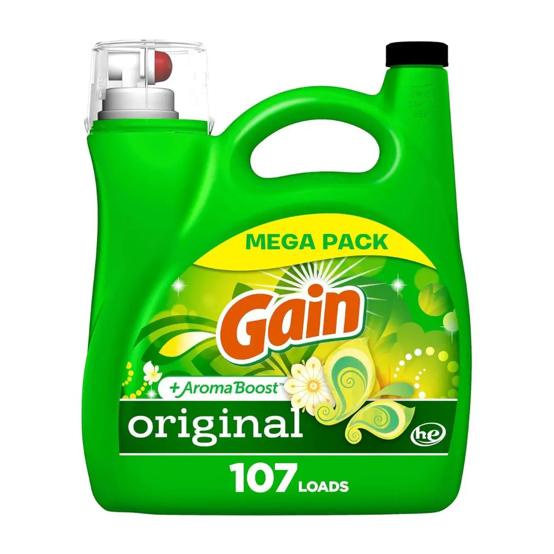 Aroma Boost Laundry Detergent Liquid, Original Scent, 107 Loads, 154 fl oz, HE Compatible Laundry Soap
