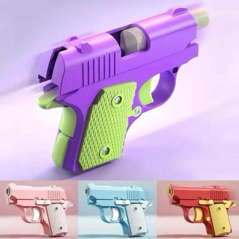 Fidget Slider 3D Printed Fidget Toy Gadget Novelty Toy Toys Stress Relief Relax EDC Gyro Finger Toy Ring Fingertip Textured Spinner Flip ASMR ADHD