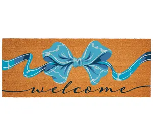 Evergreen 60"x24" Bows & Butterfly Coir Doormat