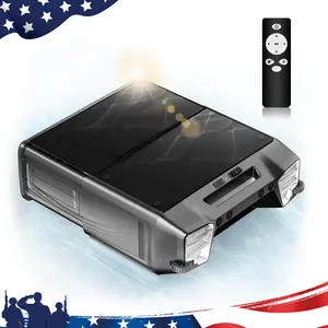 [Memorial Day Sale] Upgraded Robotic Pool Vacuum Cleaner, Solar Pool Skimmer Robotic Pool Surface Skimmer Cleaner with Remote Control -24 Hours Continuous Cleaning Smart Obstacle Avoidance Dual Charging Options Y80