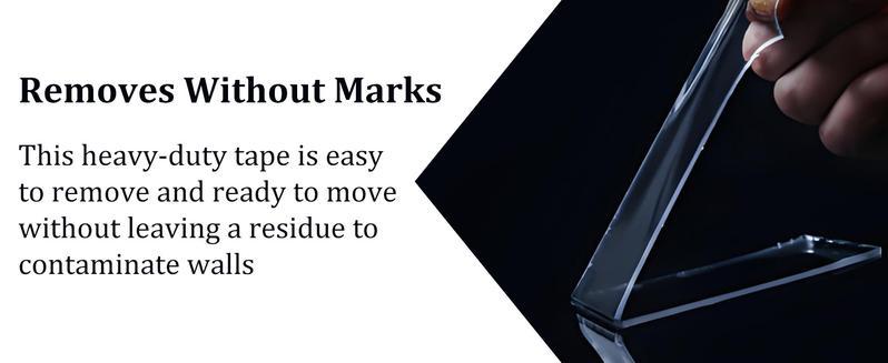 Heavy Duty(9.85FT), Nano Double Sided Adhesive Tape, Clear Mounting Tape Picture Hanging Adhesive Strips. Double Sided Tape Heavy Duty(9.85FT), Nano Double Sided Adhesive Tape, Clear Mounting Tape Picture Hanging Adhesive Strips.