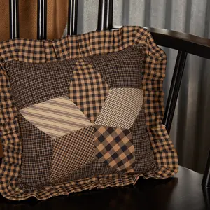 Five Point Star Ruffle Pillow 10"