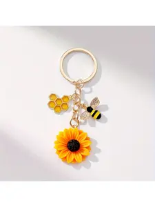 "1pc, trolley shopping cart, US dollar, euro, Angel glossy car keychain, metal token keychain, small gift shopping cart, pendant"