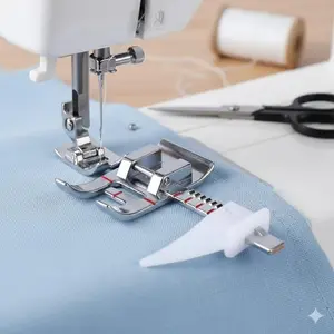 Adjustable Guide Sewing Machine Presser Foot Professional Universal Hemming Beading Non-Slip Design Multifunctional Home Sewing Multi-Tool Home Sewing Upgrade Precision DIY Positioning Accessory Set