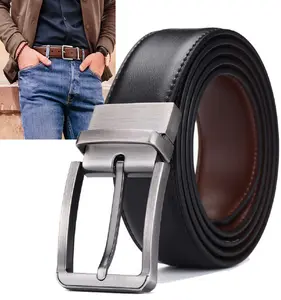 Mens Belt Casual Leather Ratchet Easy Release Belt,Adjustable Buckle 32''- 36'' For Men Designer Belt Dress and Casual, Textured Belt for Men's Wear Gift, Fathers Gift,Charistmas Gift !