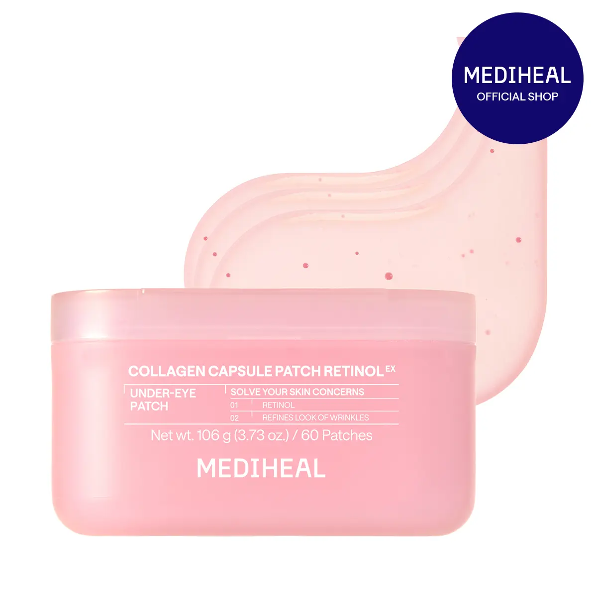 [Mediheal] Collagen Capsule Patch Retinol | Wrinkle Care Hydrogel Patches | Firming, Lifting & Elasticity Care | Korean Skincare