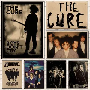 Vintage The Cure Rock Poster Home Decor Kraft Paper Retro Wall Art Pictures Band Music Stickers