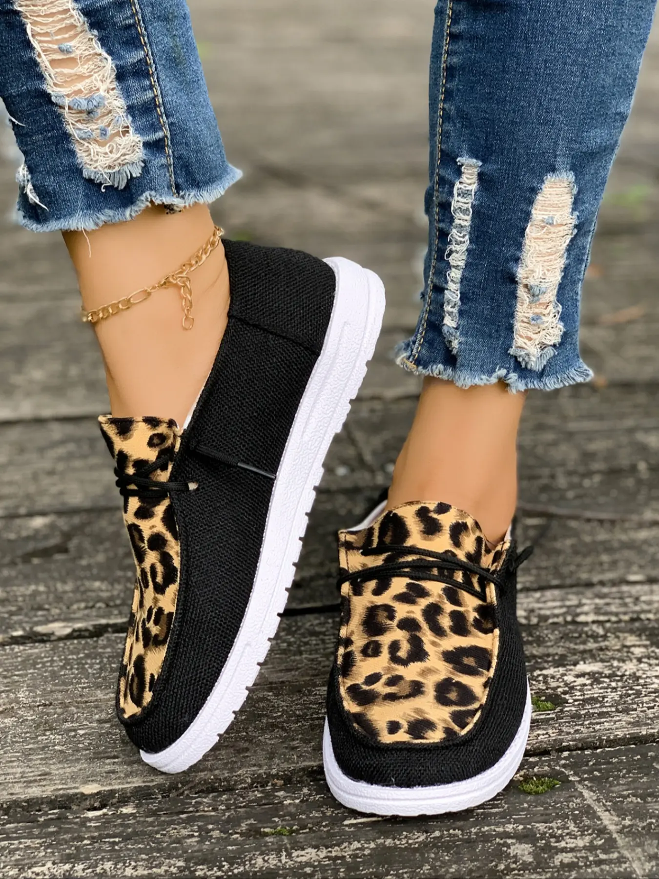 New Large Size Ethnic Design Canvas Unisex Shoes, Casual Fashion Shoes, Breathable One-Step Slip-On Casual Sneakers for Spring & Fall, Daily Wear, Breathable Slip ons