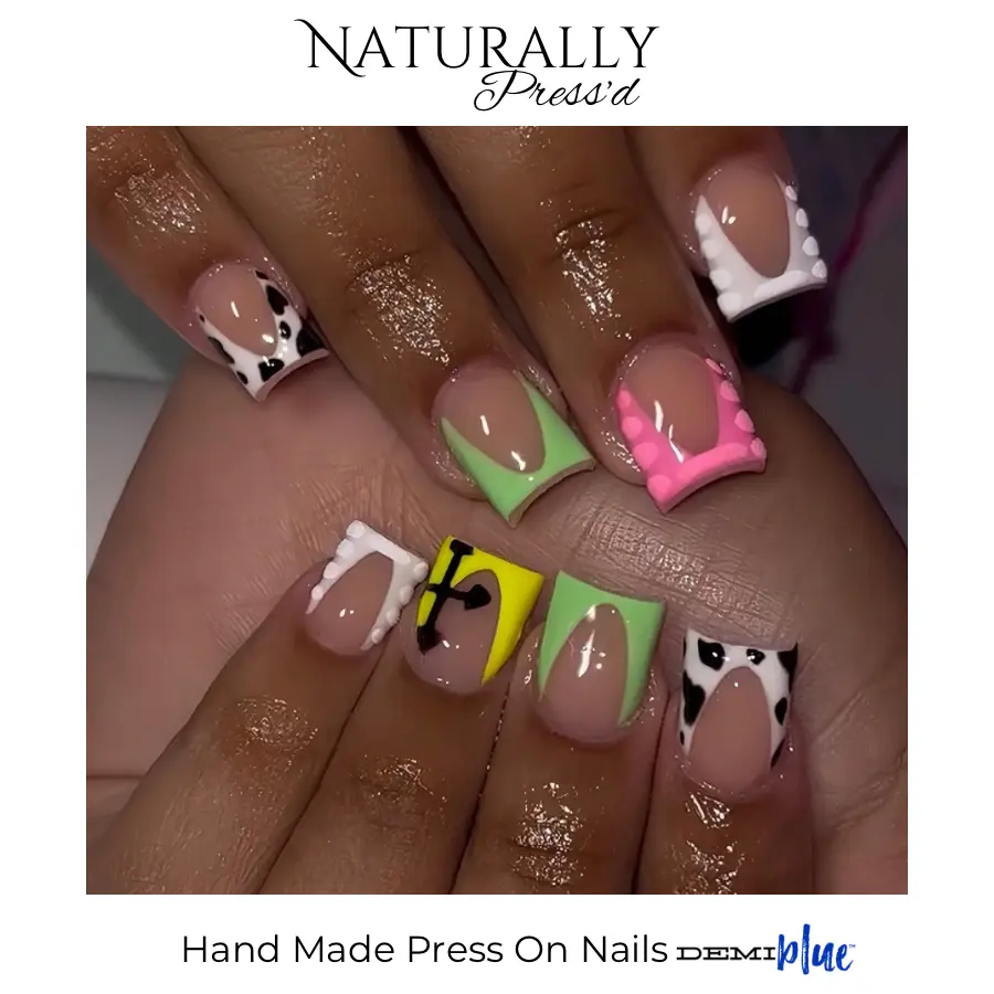 "Dreamsickle"-Naturally Press'd, Press On Nails by DEMIblue