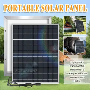 15W Portable Solar Panel Charger High Quality for Cell Phone, Outdoor, Camping, Travel, Rooftop, RV, Car, etc. Emergency Power Supply