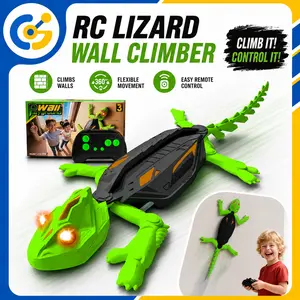 Kid Toys For Boys RC Chameleon Toy for Kids, Rechargeable Remote Control Lizard Cockroach Toy with LED Eyes, Wall Crawler Gecko Toy, Dual Mode Floor & Wall Driving, Gift for Boys and Girls Ages 3+, Spoof Gifts