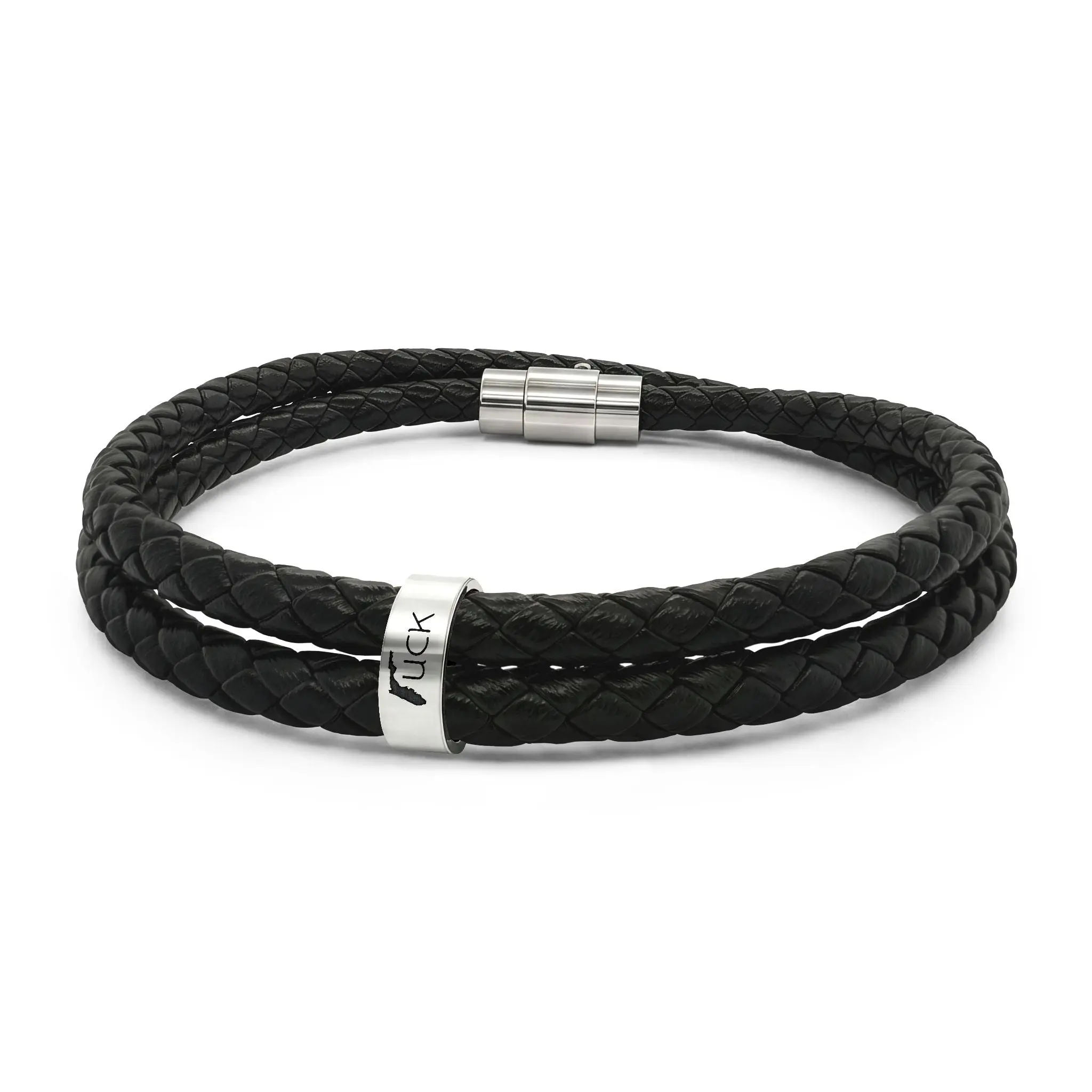 UCK engraved leather Bracelet