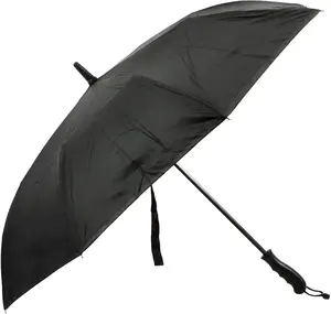 BiggDesign Compact Travel Umbrella, Mini Rain and Sun Umbrella with UV Protection, Ultra Lightweight, Manuel Opening, Portable, 8 Ribs Folding Umbrella For Women (Black)