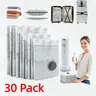 【2026 Upgraded】15 Jumbo Size Thickened Version Airtight Vacuum Compression Storage Bags (15-Pack) with USB Recharge Cordless Wireless Vacuum Pump - 140L/min Airflow Space Saver for Luggage, Clothes Storage