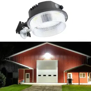 40W LED Barn Yard Street Outdoor Security Light Dusk to Dawn 7800Lumen IP65 Waterproof Floodlight for Street Warehouse Hangar High Output Energy Efficient