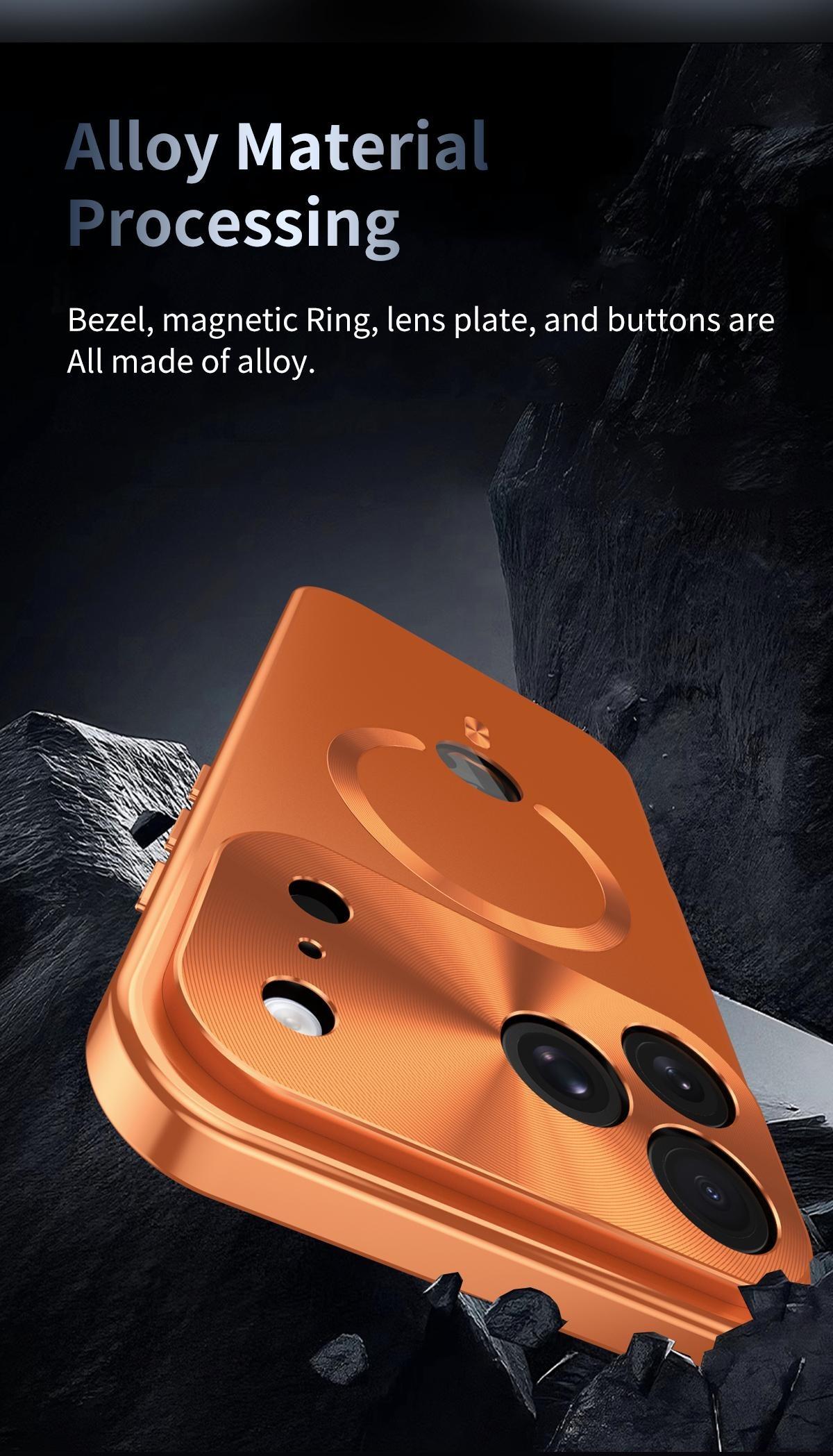 Platic Back [Not All Metal  PC Back] Metal Frame, ip 17 Pro Max CaseFull Coverage Privacy Screen Lens Protection Magnetic TPU Back International Warranty Phone Cases phone case 17 pro max