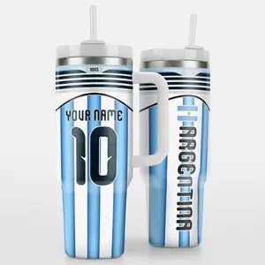 Personalized Argentina WC 2026 Home Tumbler Custom Soccer Cup