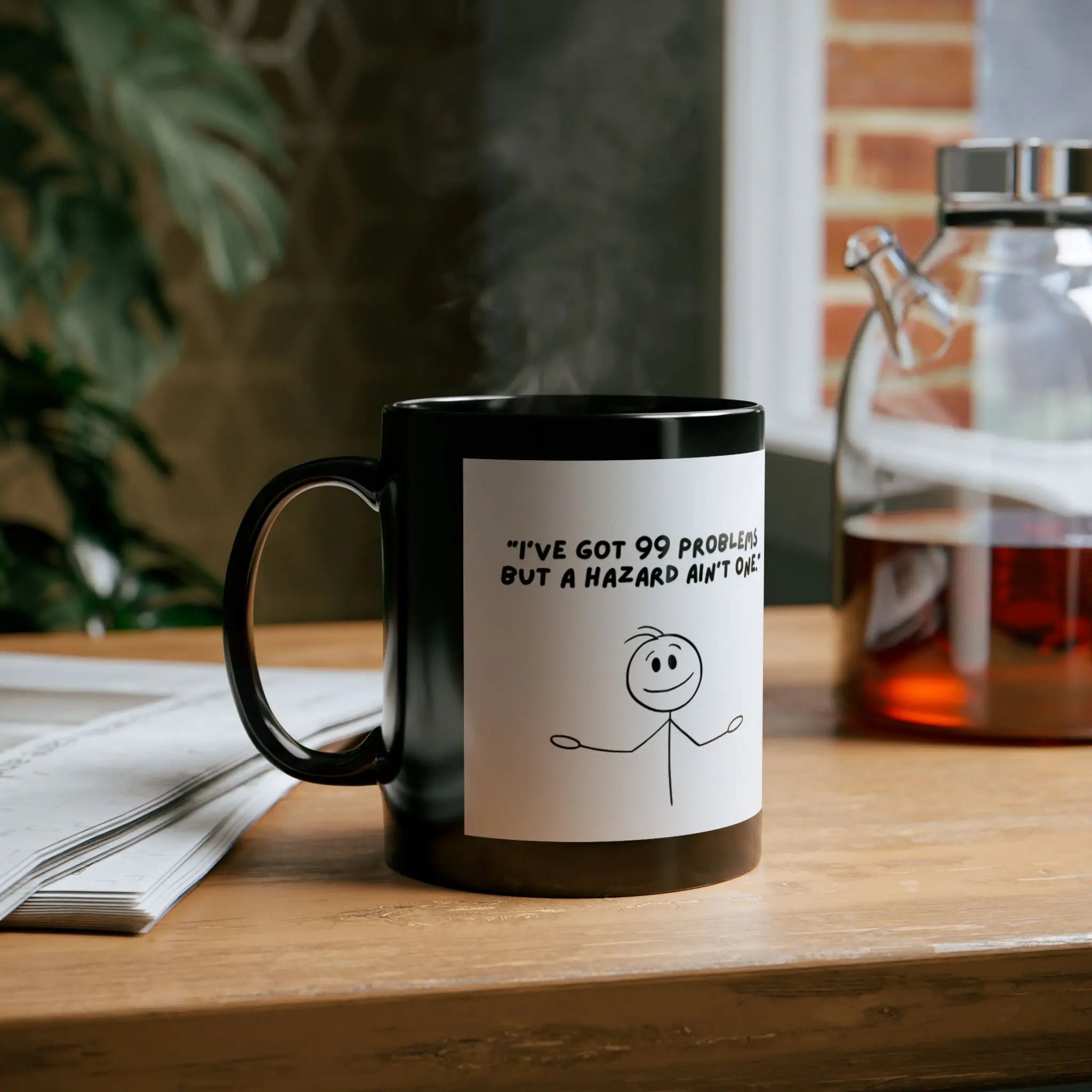 BBS Black Mug - Motivational Coffee Cup, Work Safety Gift, Job Site Essential, Employee Appreciation