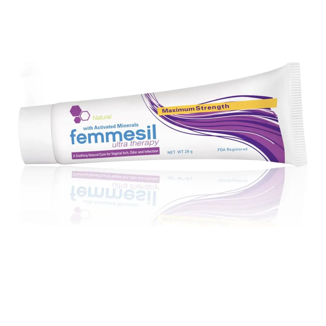 terrasil Femmesil Yeast Infection Treatment Ointment Max for Women, 1oz | Vaginal Yeast Infection Treatment with Clotrimazole for Feminine Care, Natural Antifungal Cream to Relieve Vaginal Irritation