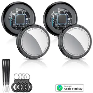 [Summervibes] Tukio Tx02 GPS Tracker (iOS Only) for Cars & Pets - Mini Clear Design, Weatherproof Case, Anti-Lost Device, Works with Apple Find My (iOS Only), No Monthly Fees, IP67 Waterproof, Replaceable Battery Remote