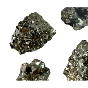 Xtra-Small Natural Pyrite Crystal Clusters – Cubic, Octahedral, or Pyritohedron Shapes | Healing Stone | Peru