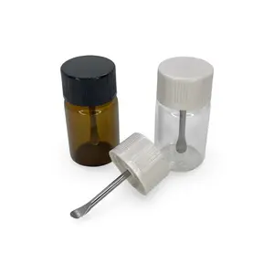 2PC Glass Bottle Tiny with Cap Tool