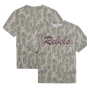 Rebel Nation - Bottomland Tee, Camo Pattern Men's T-shirt, Size S-5XL, Hunting 3D Camo Tee, Style 3D Camo Mossy Oak, Gift For Him or Her