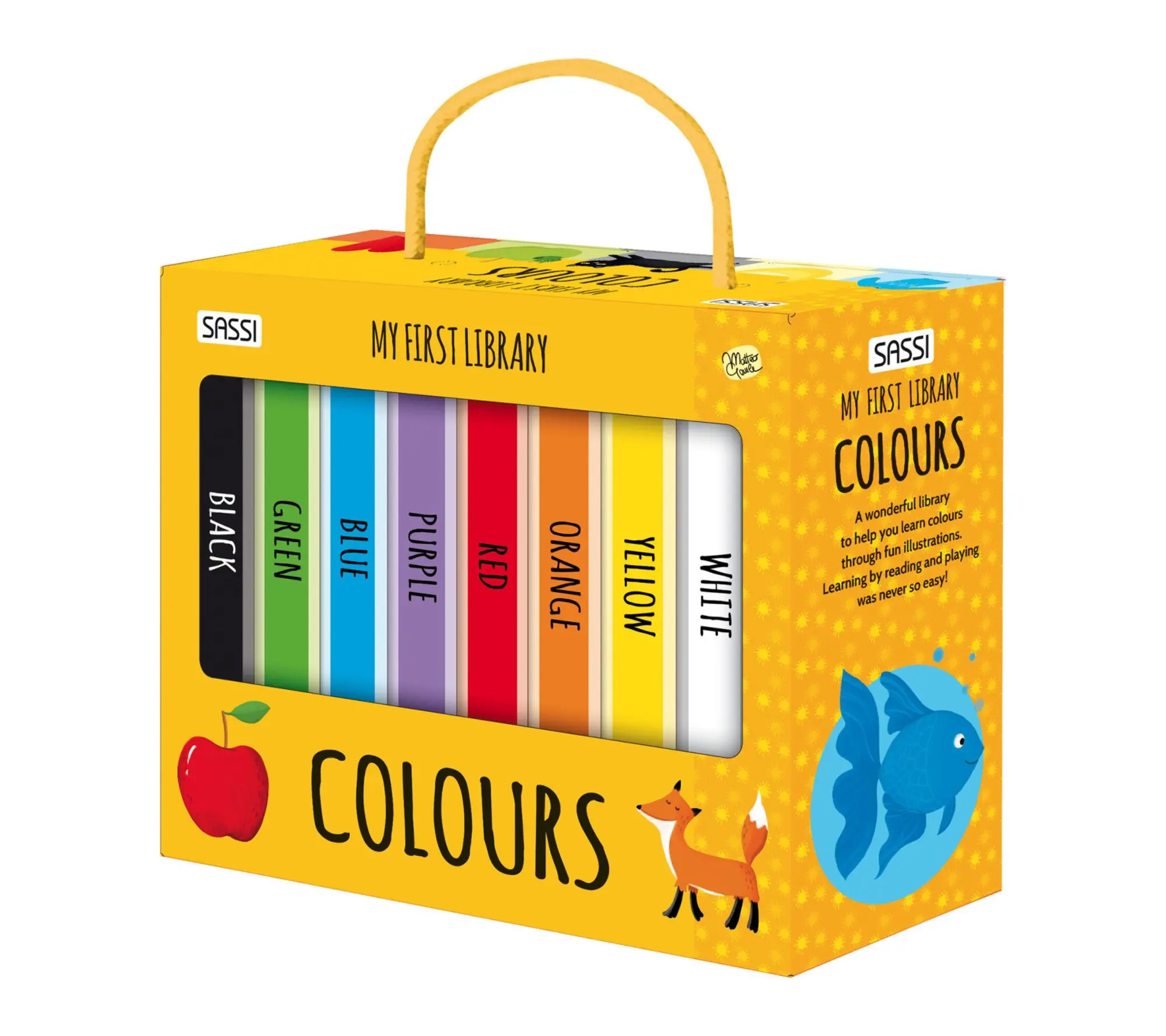 Sassi: My First Library, Colors, 8 Cardboard Mini-Books