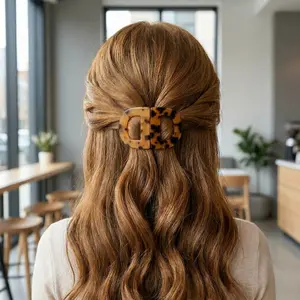 Hairtok magnetic mini claw clips for women, Quick easy no Slip for half up half down styles