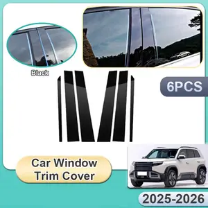 For BYD Formula Leopard Titanium 3 2025-2026, 6PCS Car Window Trim Cover Middle B Column Stickers Accessories