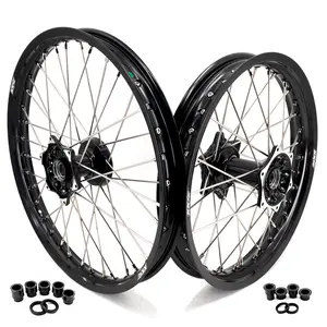KKE 21/19 Casting Wheels Rims for YAMAHA YZ125 YZ250 YZ250F YZ450F Black Blue