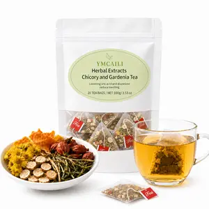 Cooling Chicory & Gardenia Herbal Tea | Smooth Flower Tea for Relaxing Tea Moments | Caffeine Free, 20 Bags Health Treasure Five parsley tea Beverage Wellness Tea Natural Tea
