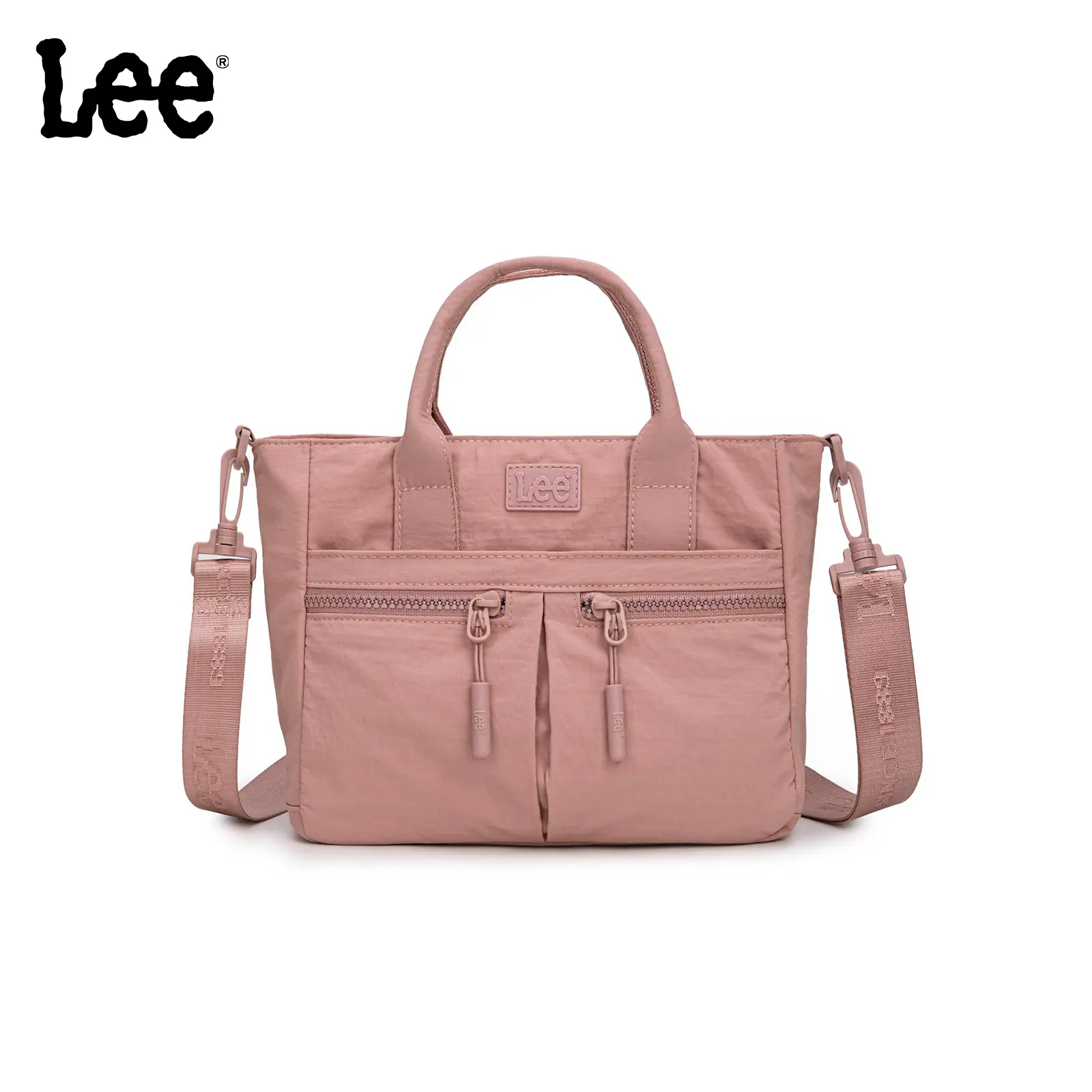 Lee Women's Nylon Small Tote - Multi-Pocket Lightweight Satchel, Crossbody for Work, Everyday Bag, Travel Bag