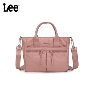Lee Women's Nylon Small Tote - Multi-Pocket Lightweight Satchel, Crossbody for Work, Everyday Bag, Travel Bag