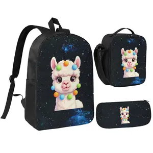 This stylish backpack features a llama emoji–inspired design, making it perfect for students, professionals, and travelers—ideal for school, work, or leisure.
