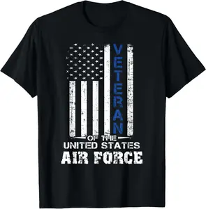 100%cotton Veteran of the United States US Air Force t-shirt USAF T-Shirt