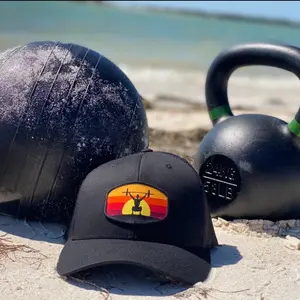 Sunset Overhead Squat Cap with Graphic Design, Mesh Back, Adjustable Fit, Classic Style, Ideal for Casual Wear - Top, Shirts