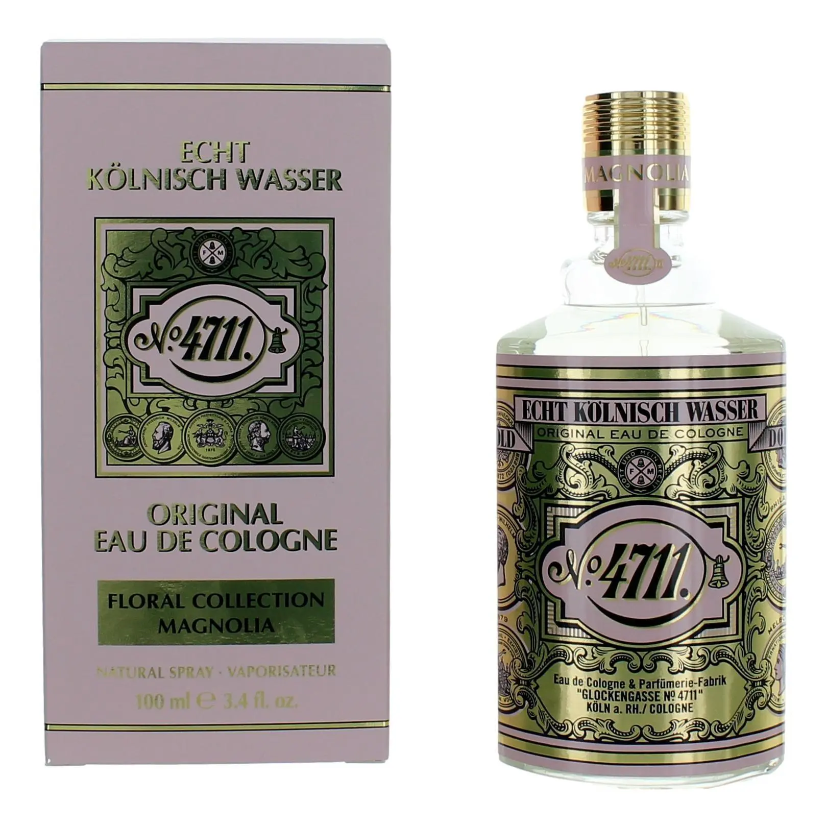 4711 Floral Collection Magnolia Spray Form Women's Fragrance, 3.4 oz Unisex Eau De Cologne Spray