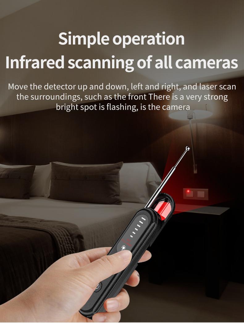 T01 Hidden Camera Detector 2026 Hidden Bug and Device GPS Detector for Travel Hotels Home Office 6 Levels Sensitivity Rechargeable Safety Portable Mini WiFi with Infrared Night Vision T01 Hidden Camera Detector 2026 Hidden Bug and Device GPS Detector for Travel Hotels Home Office 6 Levels Sensitivity Rechargeable Safety Portable Mini WiFi with Infrared Night Vision